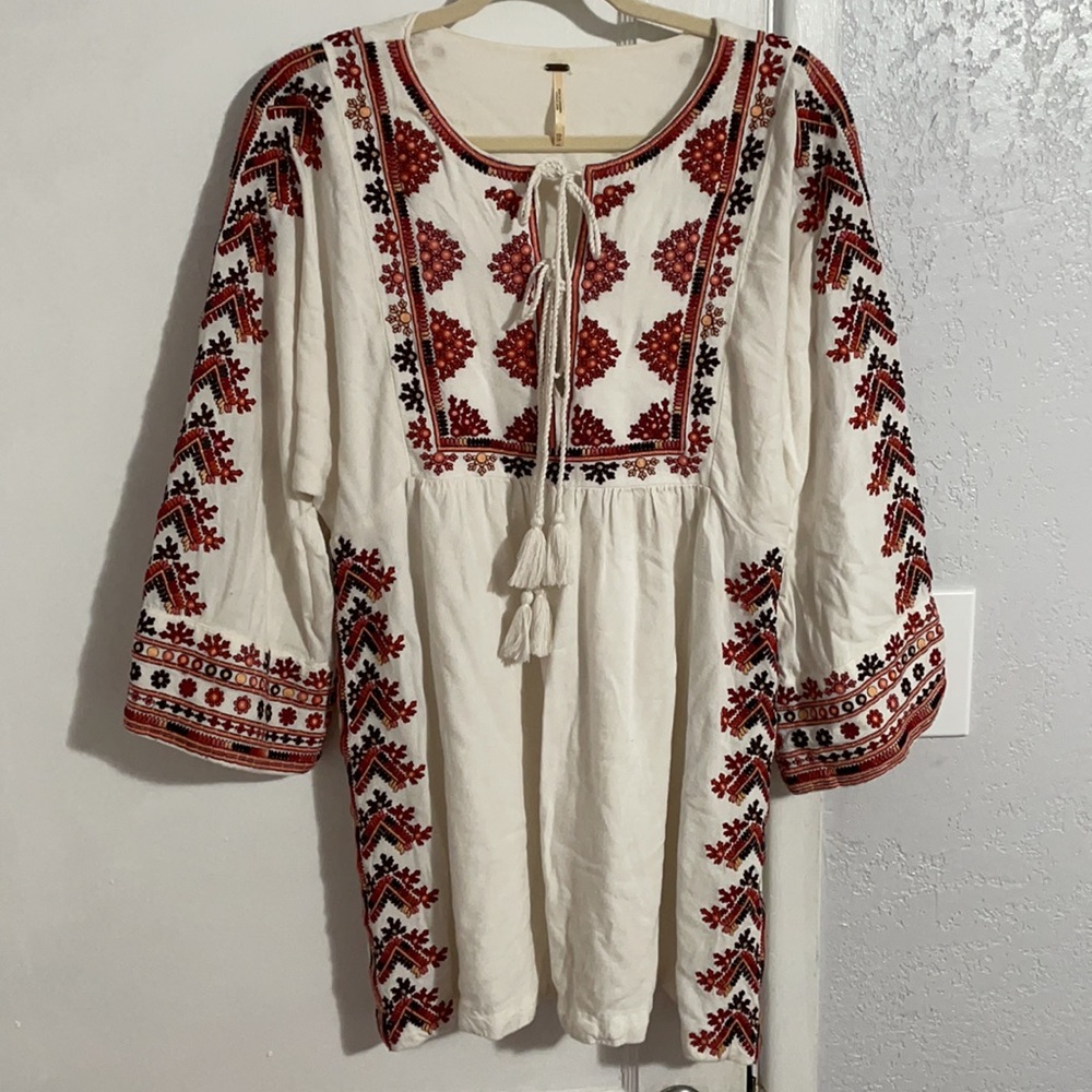 Embroidered Free People Dress